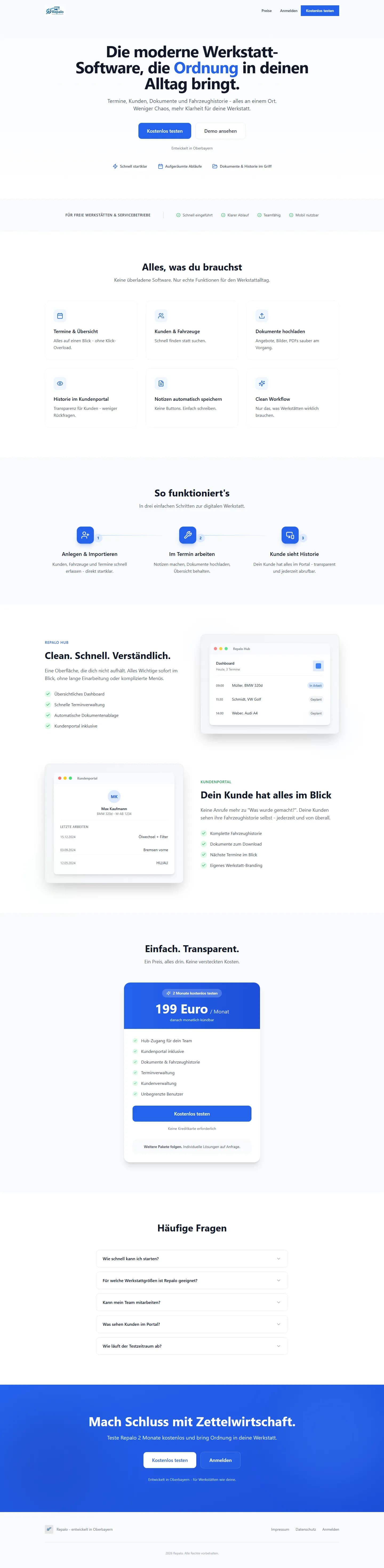 Repalo Desktop-Ansicht